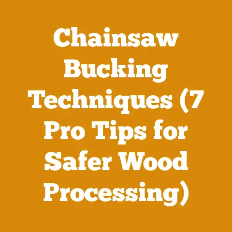 Chainsaw Bucking Techniques (7 Pro Tips for Safer Wood Processing)
