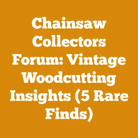 Chainsaw Collectors Forum: Vintage Woodcutting Insights (5 Rare Finds)