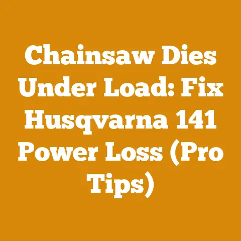 Chainsaw Dies Under Load: Fix Husqvarna 141 Power Loss (Pro Tips)