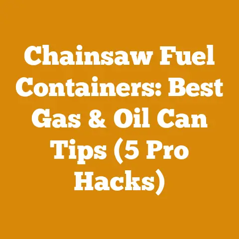 Chainsaw Fuel Containers: Best Gas & Oil Can Tips (5 Pro Hacks)