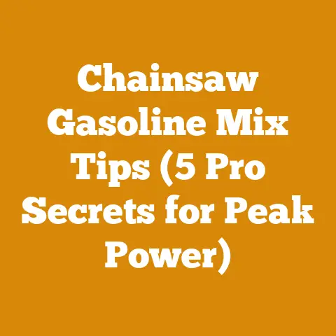 Chainsaw Gasoline Mix Tips (5 Pro Secrets for Peak Power)