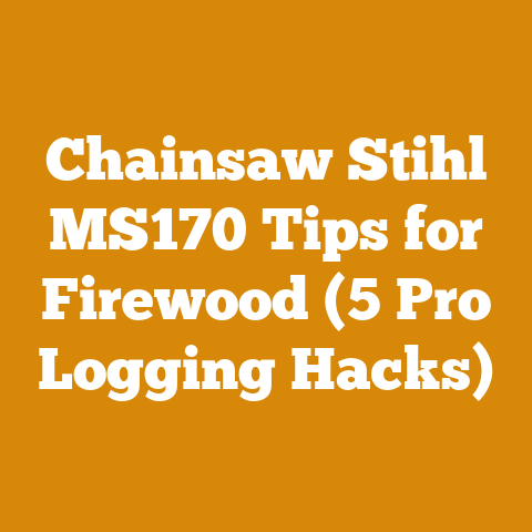 Chainsaw Stihl MS170 Tips for Firewood (5 Pro Logging Hacks)
