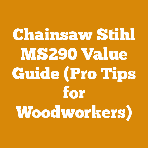 Chainsaw Stihl MS290 Value Guide (Pro Tips for Woodworkers)