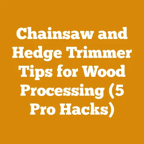 Chainsaw and Hedge Trimmer Tips for Wood Processing (5 Pro Hacks)