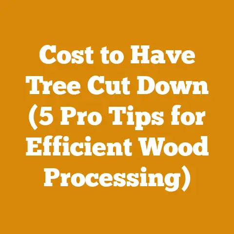 Cost to Have Tree Cut Down (5 Pro Tips for Efficient Wood Processing)