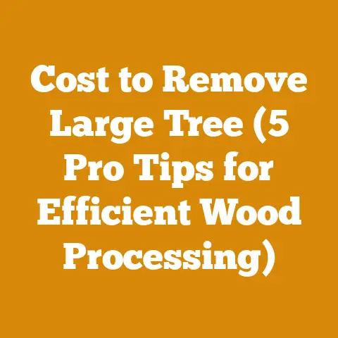 Cost to Remove Large Tree (5 Pro Tips for Efficient Wood Processing)