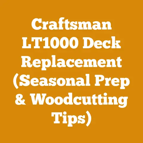 Craftsman LT1000 Deck Replacement (Seasonal Prep & Woodcutting Tips)