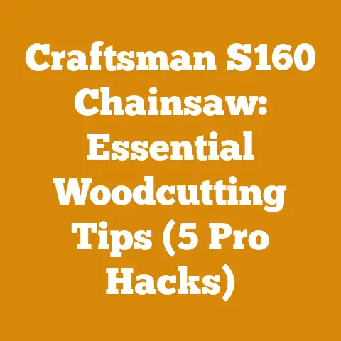 Craftsman S160 Chainsaw: Essential Woodcutting Tips (5 Pro Hacks)