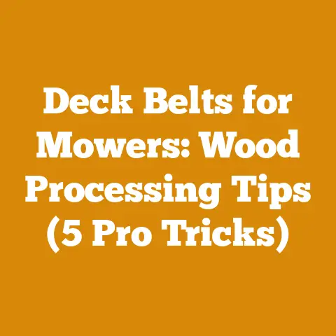 Deck Belts for Mowers: Wood Processing Tips (5 Pro Tricks)