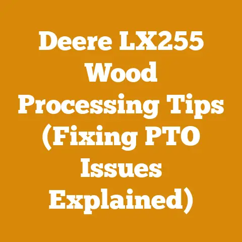 Deere LX255 Wood Processing Tips (Fixing PTO Issues Explained)