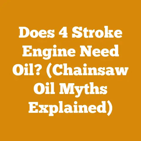 Does 4 Stroke Engine Need Oil? (Chainsaw Oil Myths Explained)