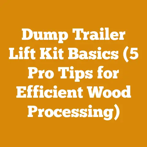 Dump Trailer Lift Kit Basics (5 Pro Tips for Efficient Wood Processing)