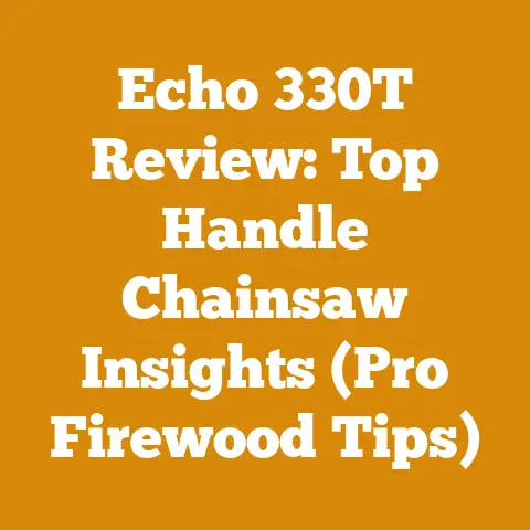 Echo 330T Review: Top Handle Chainsaw Insights (Pro Firewood Tips)