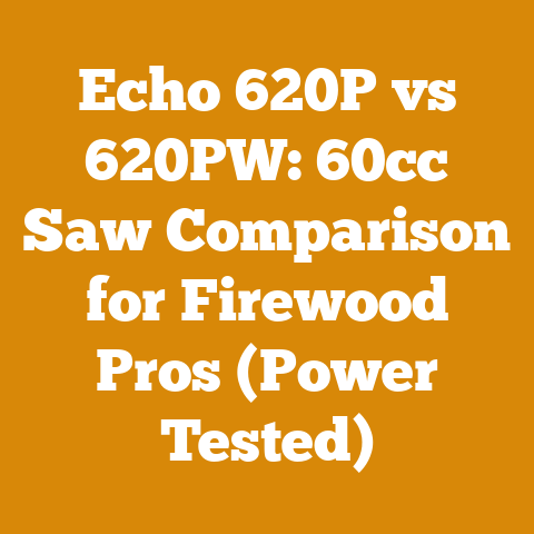 Echo 620P vs 620PW: 60cc Saw Comparison for Firewood Pros (Power Tested)
