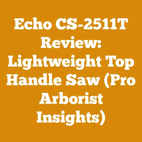 Echo CS-2511T Review: Lightweight Top Handle Saw (Pro Arborist Insights)