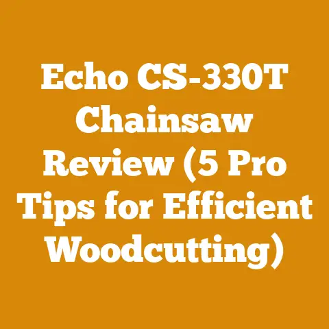 Echo CS-330T Chainsaw Review (5 Pro Tips for Efficient Woodcutting)