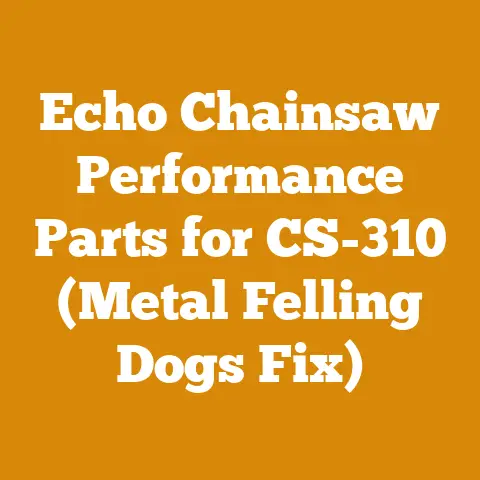 Echo Chainsaw Performance Parts for CS-310 (Metal Felling Dogs Fix)