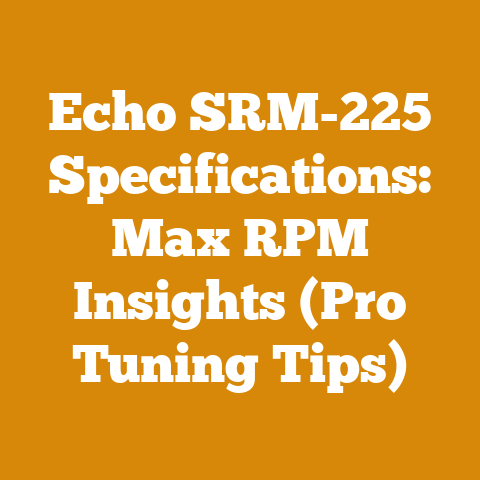Echo SRM-225 Specifications: Max RPM Insights (Pro Tuning Tips)
