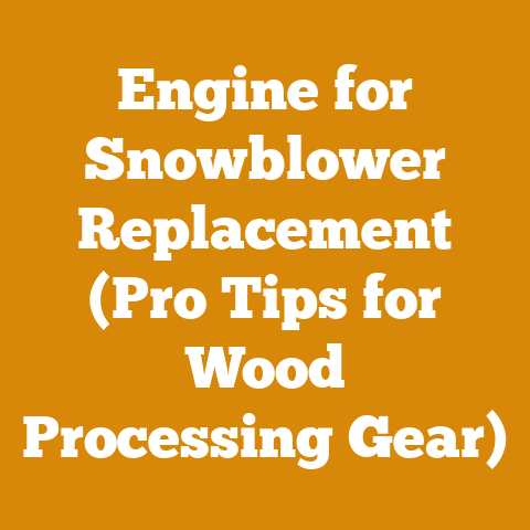 Engine for Snowblower Replacement (Pro Tips for Wood Processing Gear)