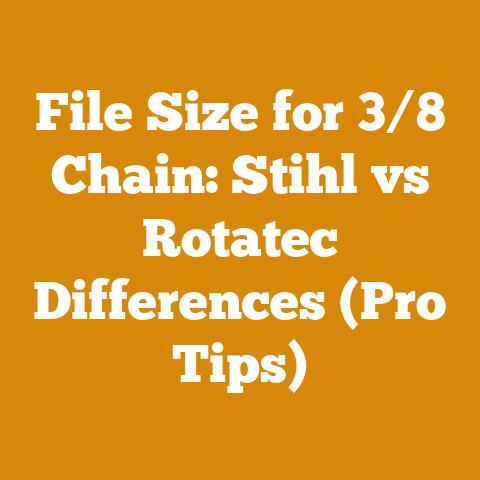File Size for 3/8 Chain: Stihl vs Rotatec Differences (Pro Tips)