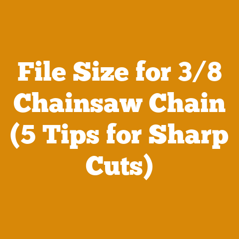 File Size for 3/8 Chainsaw Chain (5 Tips for Sharp Cuts)