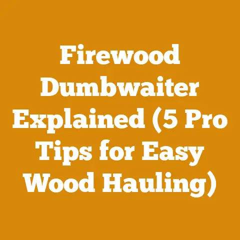 Firewood Dumbwaiter Explained (5 Pro Tips for Easy Wood Hauling)