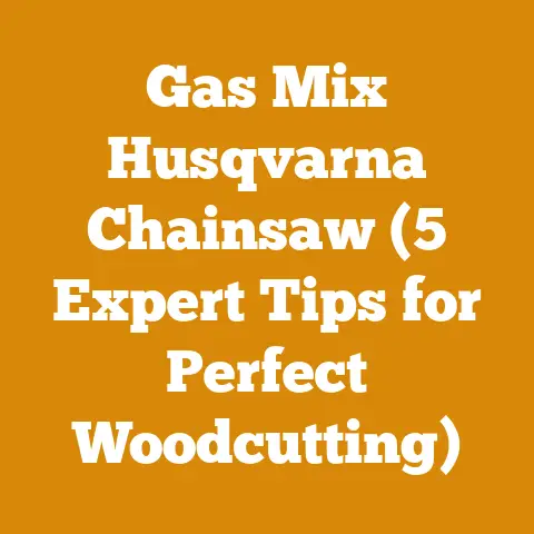 Gas Mix Husqvarna Chainsaw (5 Expert Tips for Perfect Woodcutting)