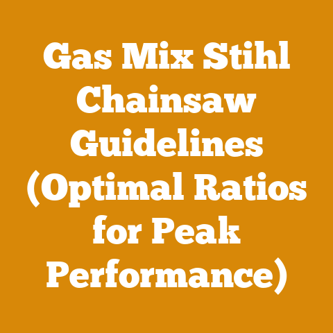 Gas Mix Stihl Chainsaw Guidelines (Optimal Ratios for Peak Performance)