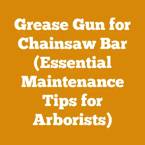 Grease Gun for Chainsaw Bar (Essential Maintenance Tips for Arborists)
