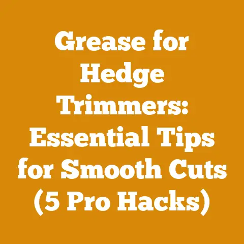 Grease for Hedge Trimmers: Essential Tips for Smooth Cuts (5 Pro Hacks)