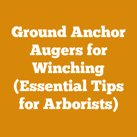 Ground Anchor Augers for Winching (Essential Tips for Arborists)