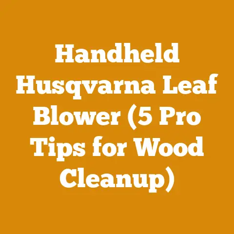 Handheld Husqvarna Leaf Blower (5 Pro Tips for Wood Cleanup)