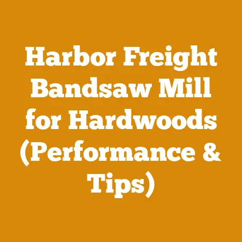 Harbor Freight Bandsaw Mill for Hardwoods (Performance & Tips)