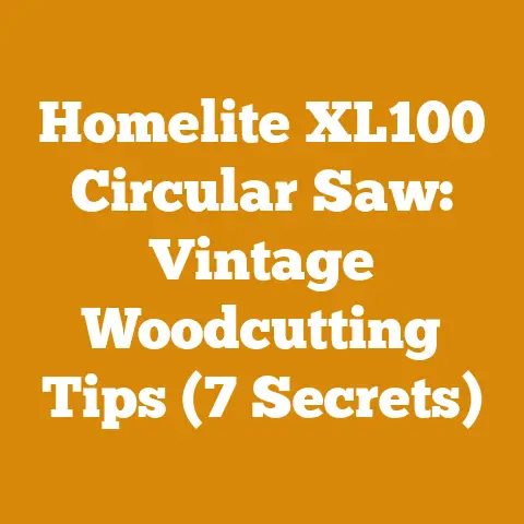 Homelite XL100 Circular Saw: Vintage Woodcutting Tips (7 Secrets)