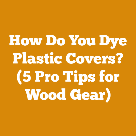 How Do You Dye Plastic Covers? (5 Pro Tips for Wood Gear)