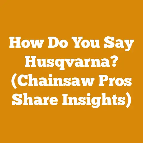 How Do You Say Husqvarna? (Chainsaw Pros Share Insights)