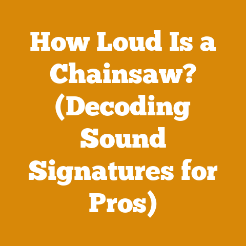How Loud Is a Chainsaw? (Decoding Sound Signatures for Pros)