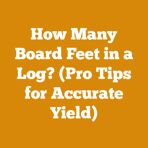 How Many Board Feet in a Log? (Pro Tips for Accurate Yield)
