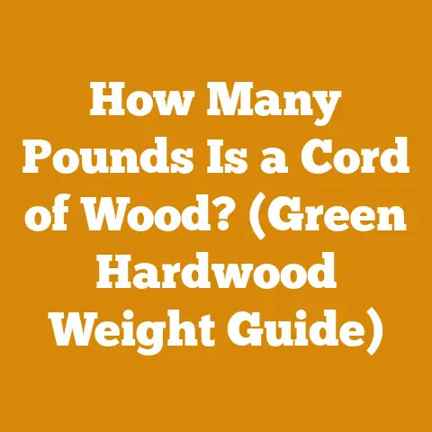 How Many Pounds Is a Cord of Wood? (Green Hardwood Weight Guide)
