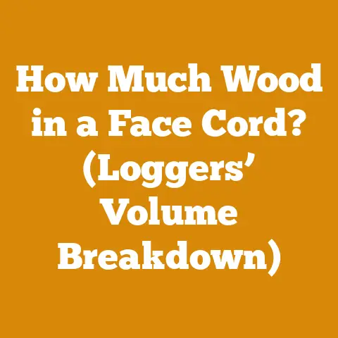 How Much Wood in a Face Cord? (Loggers’ Volume Breakdown)