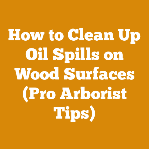 How to Clean Up Oil Spills on Wood Surfaces (Pro Arborist Tips)