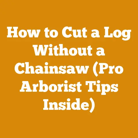How to Cut a Log Without a Chainsaw (Pro Arborist Tips Inside)