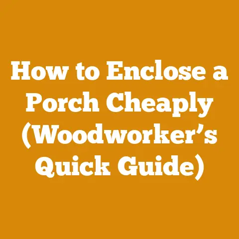How to Enclose a Porch Cheaply (Woodworker’s Quick Guide)