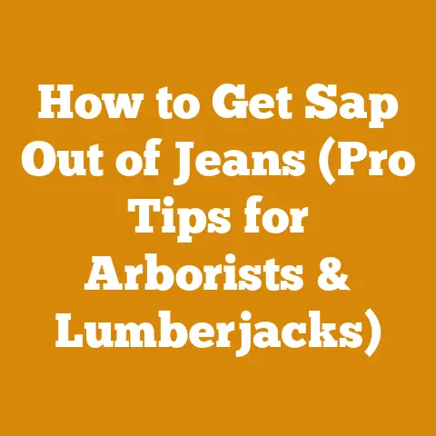 How to Get Sap Out of Jeans (Pro Tips for Arborists & Lumberjacks)