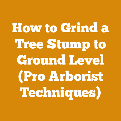 How to Grind a Tree Stump to Ground Level (Pro Arborist Techniques)