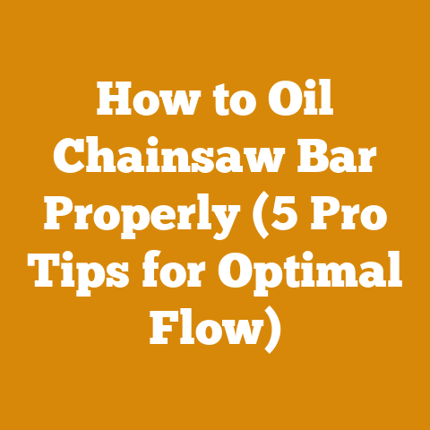How to Oil Chainsaw Bar Properly (5 Pro Tips for Optimal Flow)