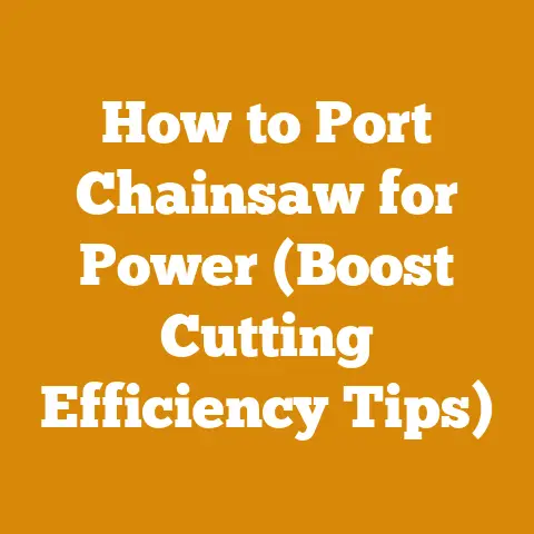 How to Port Chainsaw for Power (Boost Cutting Efficiency Tips)