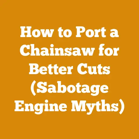 How to Port a Chainsaw for Better Cuts (Sabotage Engine Myths)