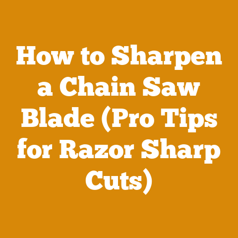 How to Sharpen a Chain Saw Blade (Pro Tips for Razor Sharp Cuts)