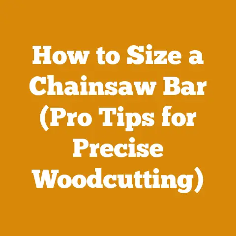 How to Size a Chainsaw Bar (Pro Tips for Precise Woodcutting)